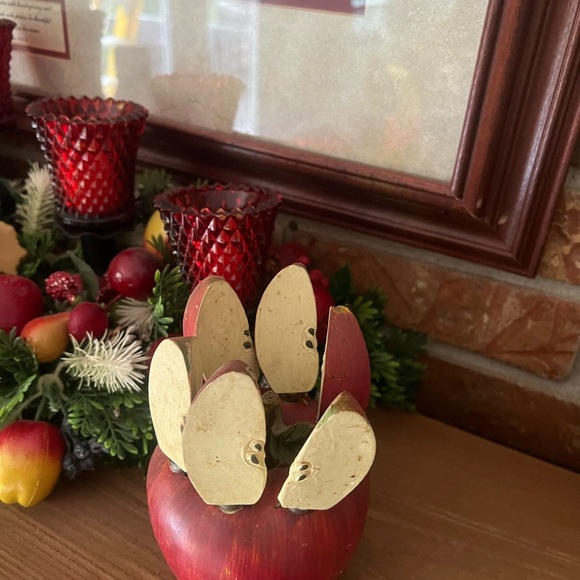 Rare Vintage 1970’s Set of 6 Cheese/Butter Stainless Steel knives Apple holder⚡ - Picture 4 of 7